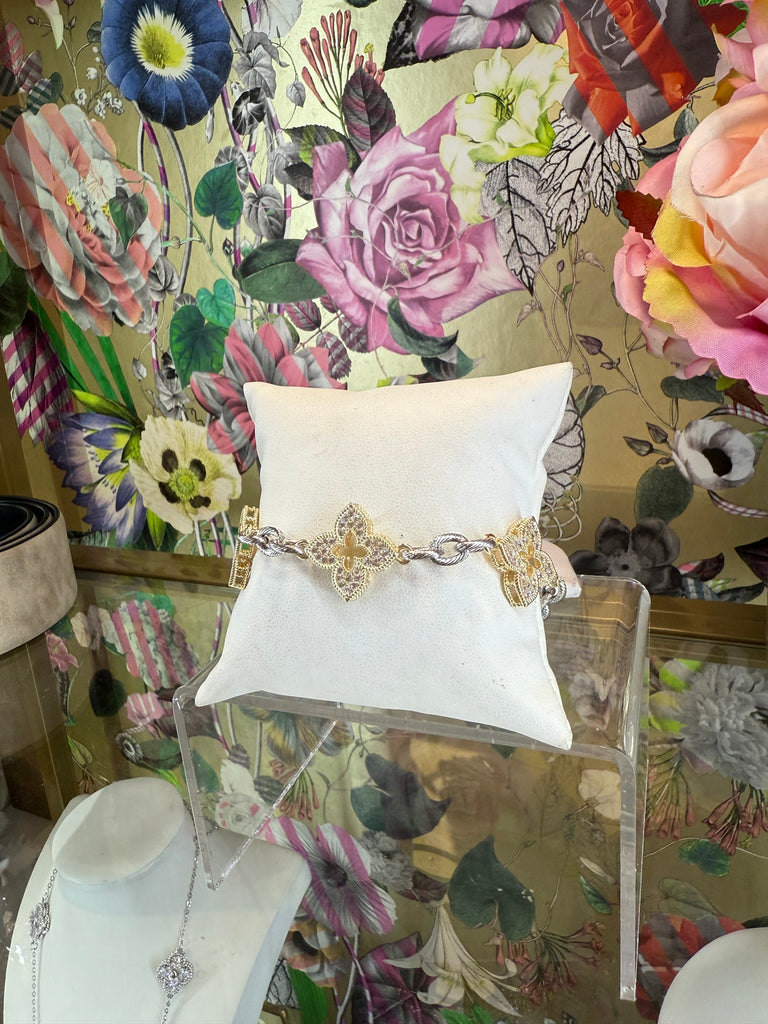 Golden Bloom Link Bracelet