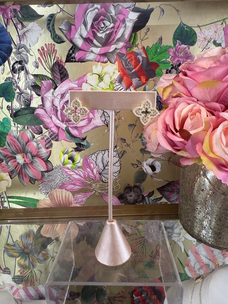 Fleur De Glimmer Studs