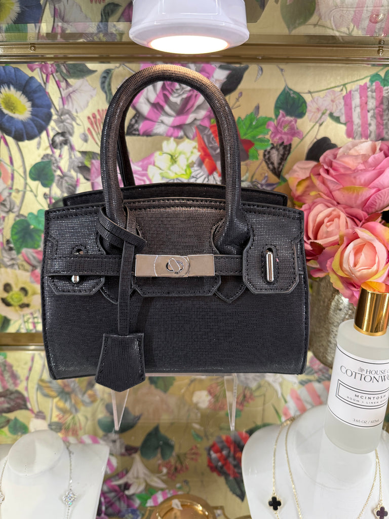 Noir Luxe Mini Tote