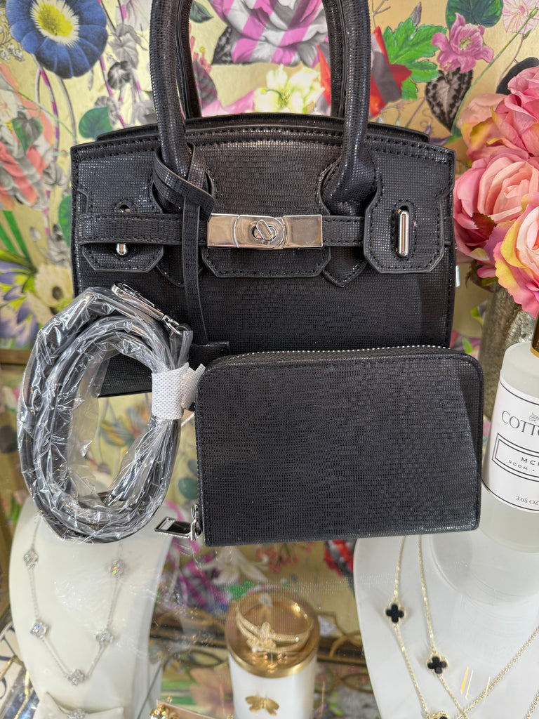 Noir Luxe Mini Tote