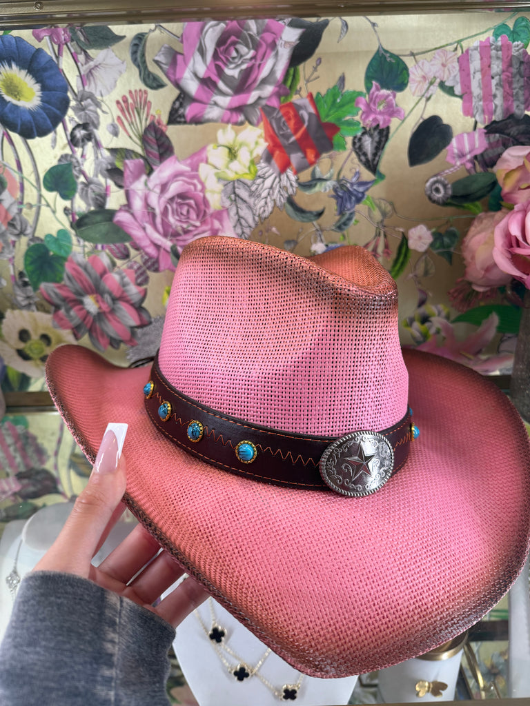 Blush Wrangler Cowgirl Hat