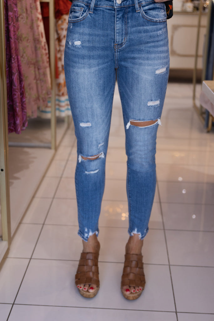 Washed & Worn Skinny Jeans