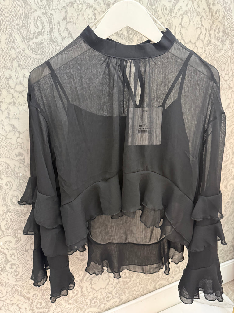 Moonlit Ruffle Blouse