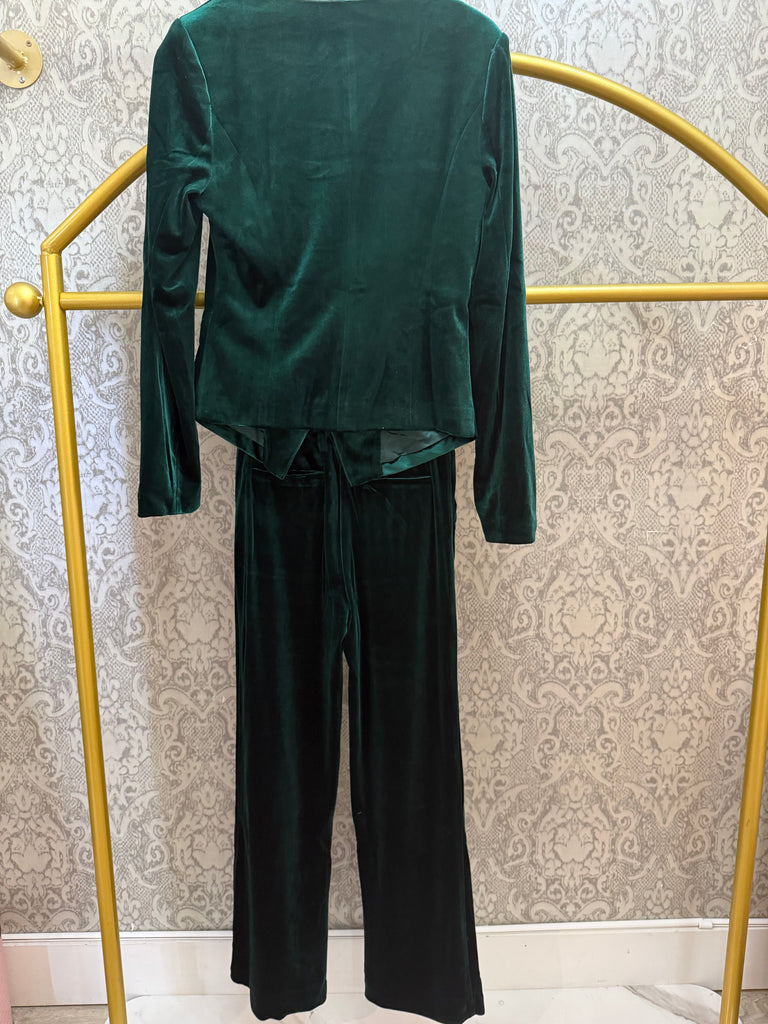Emerald Eve Velvet Suit