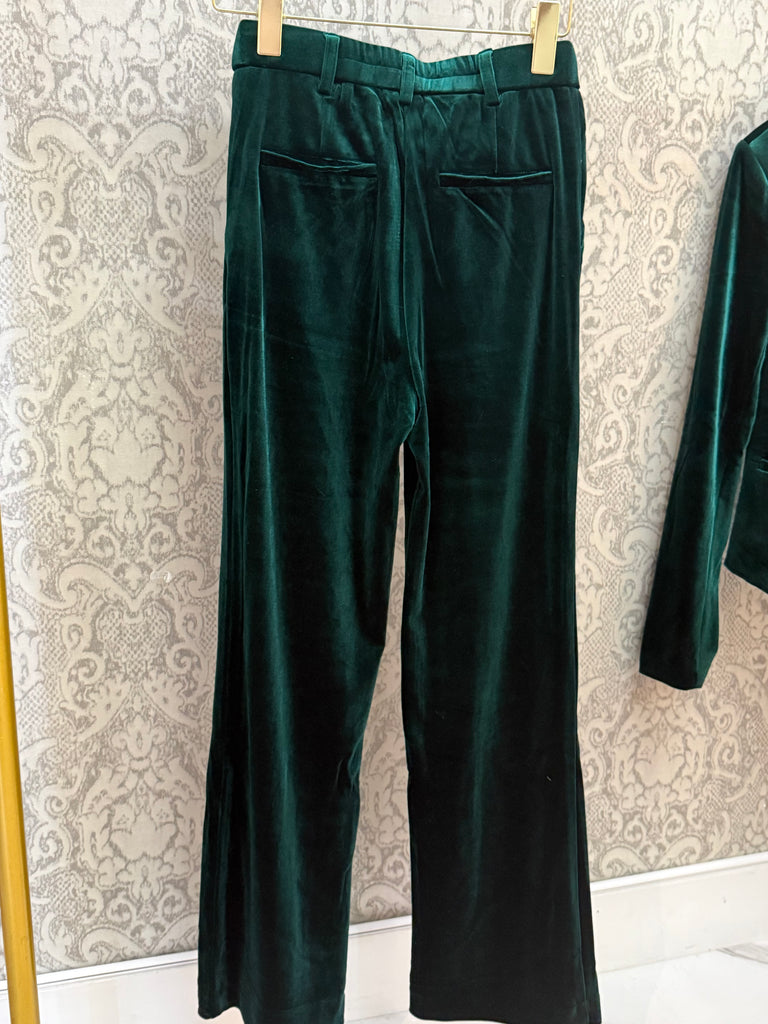 Emerald Eve Velvet Suit