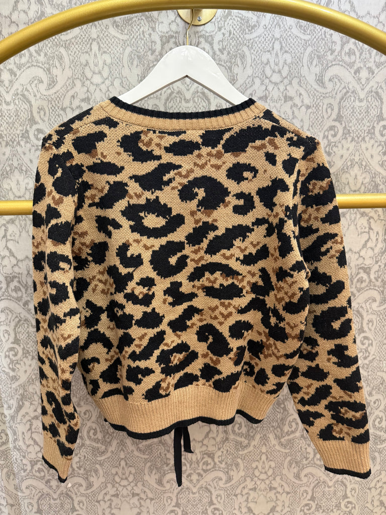 Leopard Lover Bow Cardigan