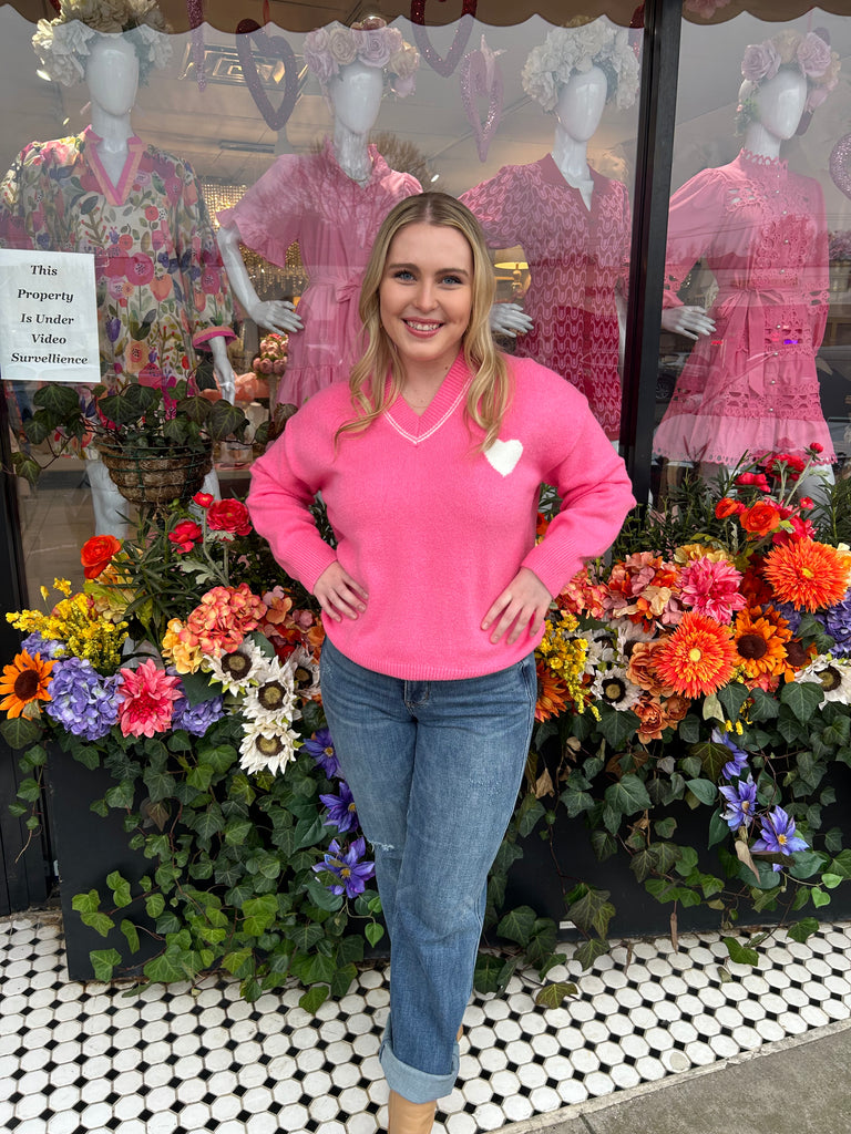 Heart Pink Sweater