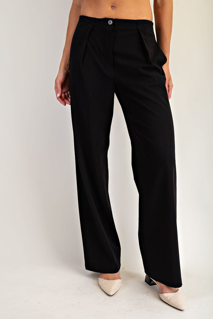 Sleek Ease Wide-Leg Trousers