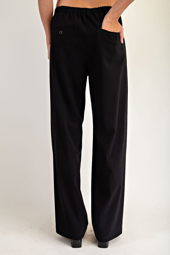 Sleek Ease Wide-Leg Trousers