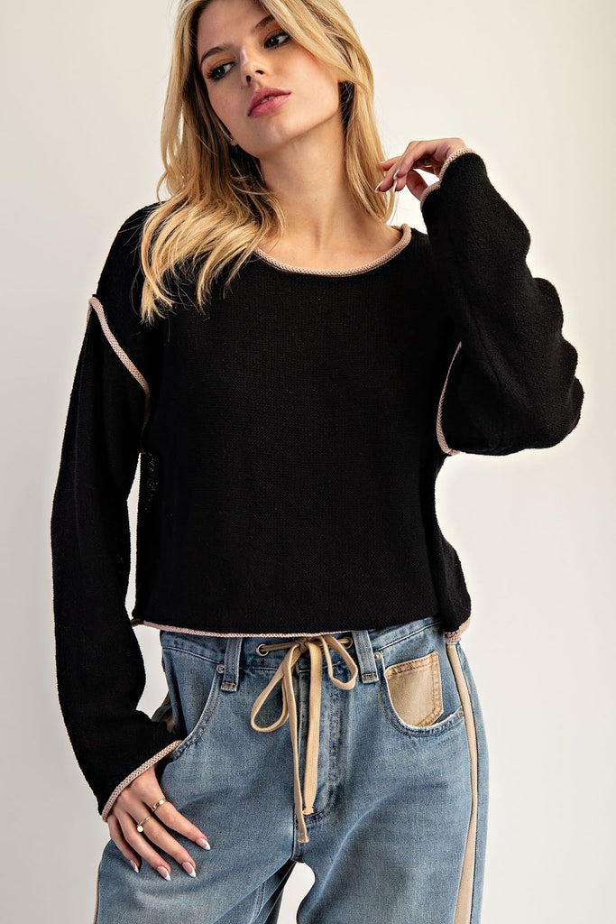 Borderline Pullover Sweater
