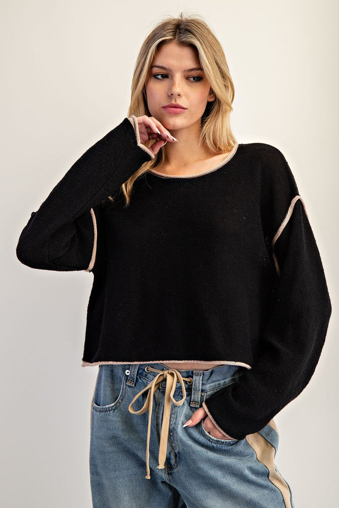 Borderline Pullover Sweater