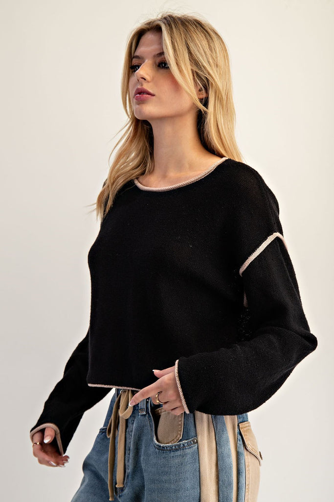 Borderline Pullover Sweater
