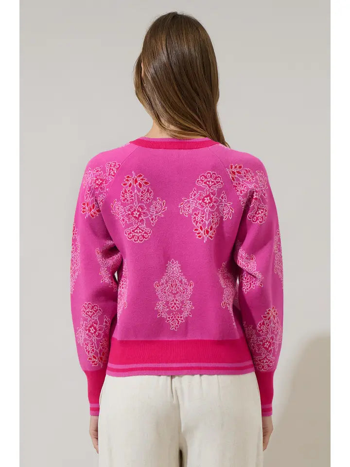 Vintage Rosette Cardigan