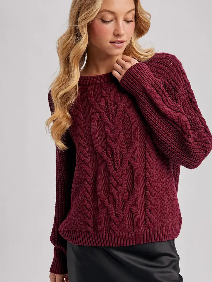 Harvest Berry Knit Pullover