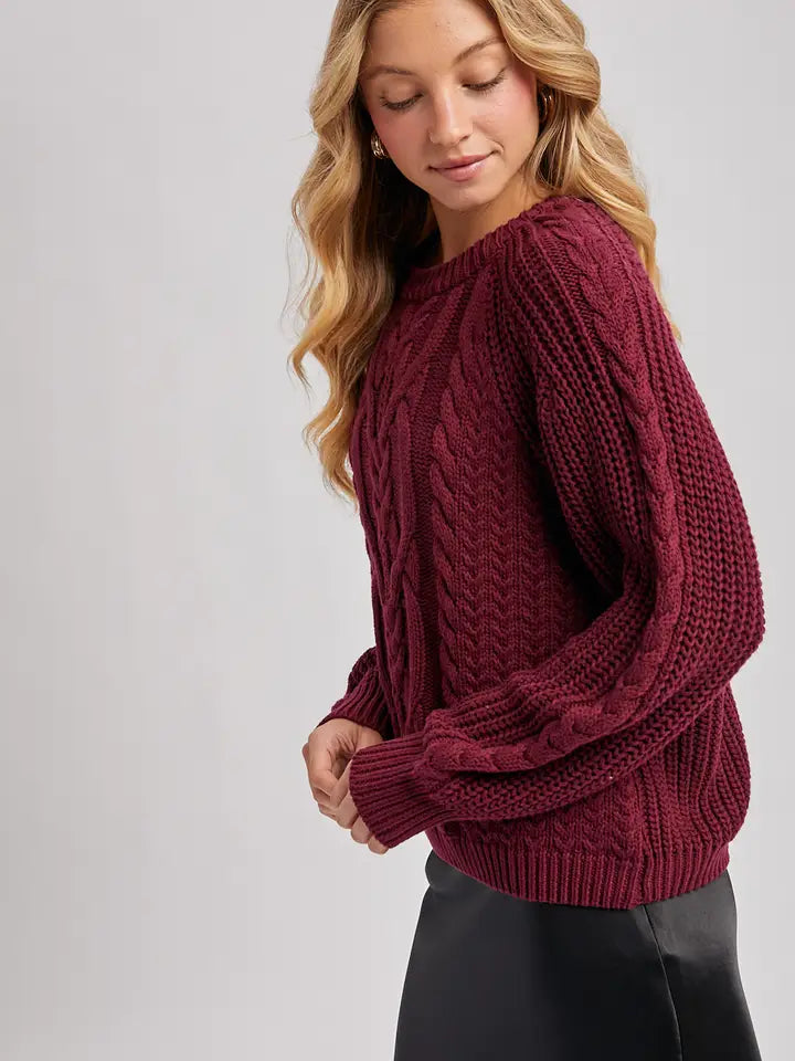 Harvest Berry Knit Pullover