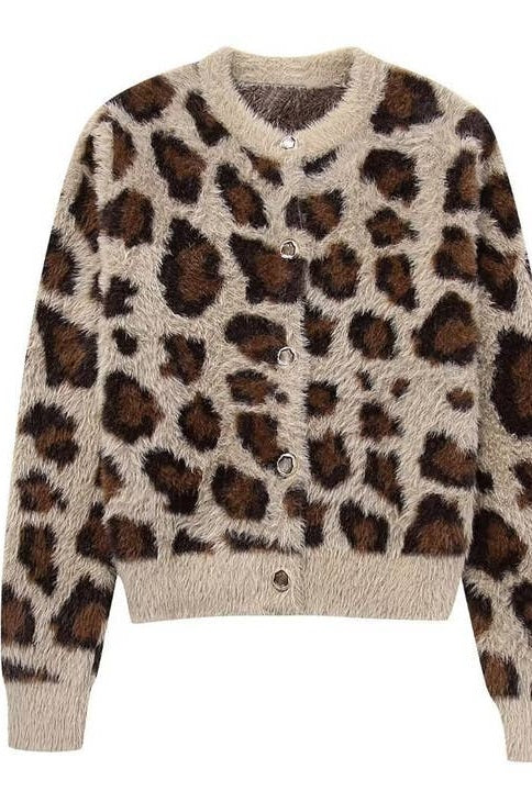 Leopard Cardigan Sweater