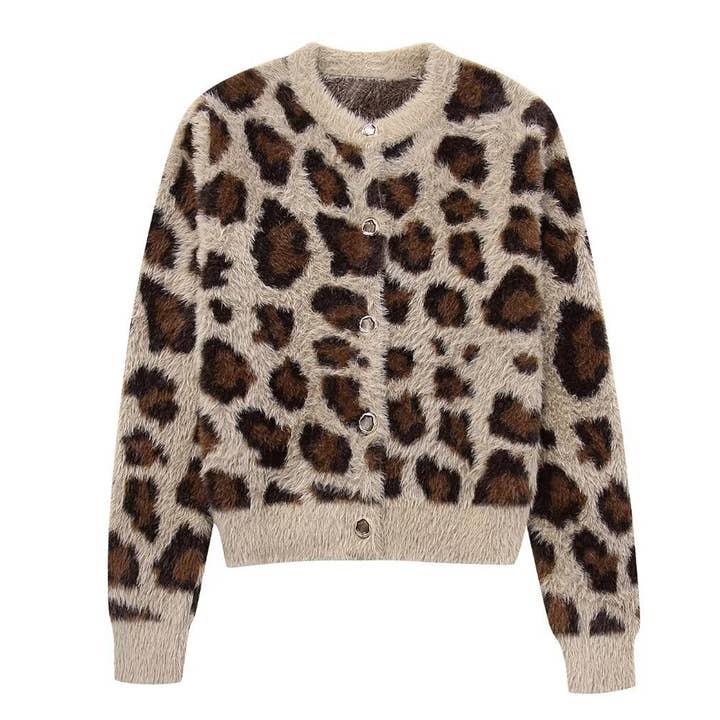 Leopard Cardigan Sweater