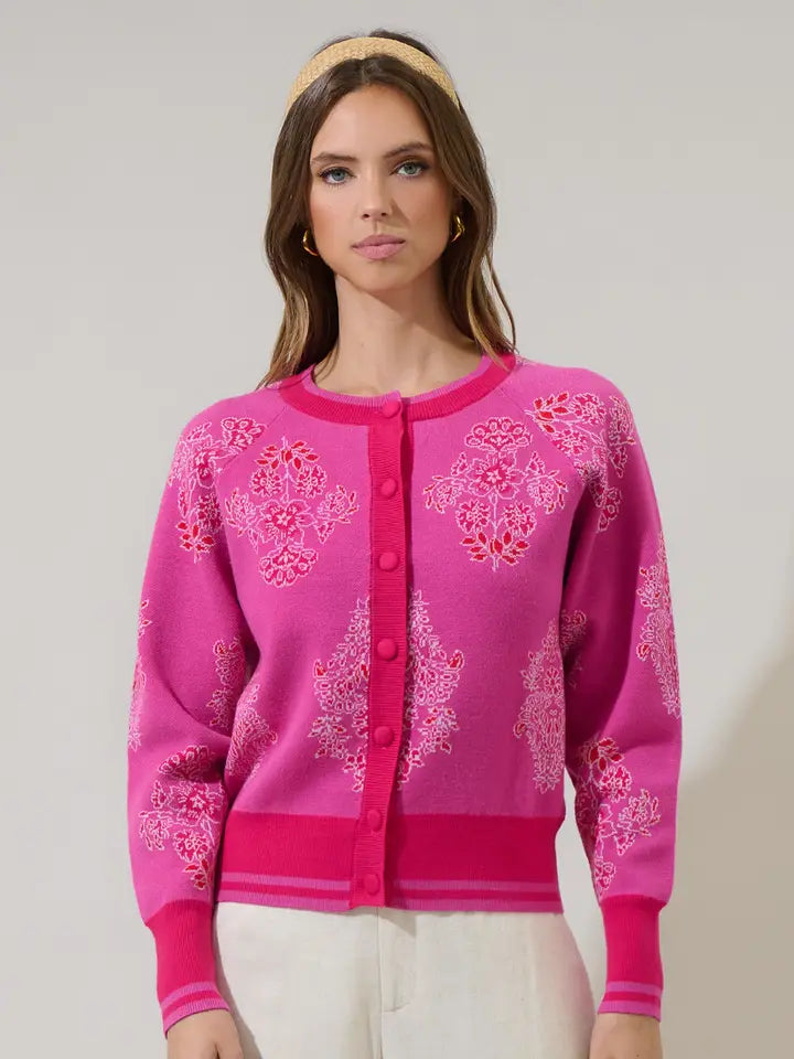 Vintage Rosette Cardigan