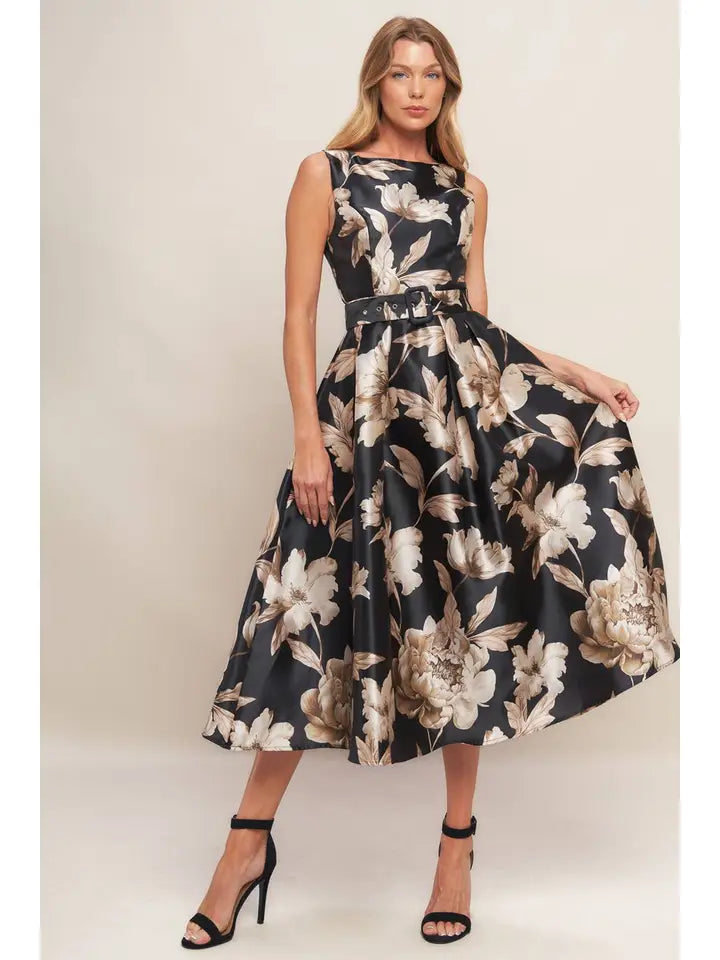 Midnight Magnolia Dress