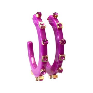 City Girl Jewel Large Hoop Earring