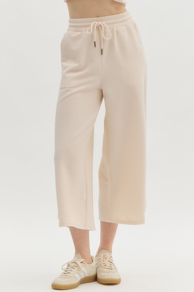 Flattering Flutter Pants - Ecru