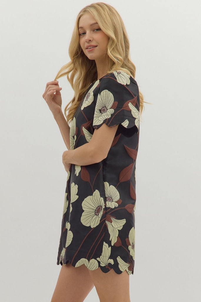 Spiced Petals Mini Dress