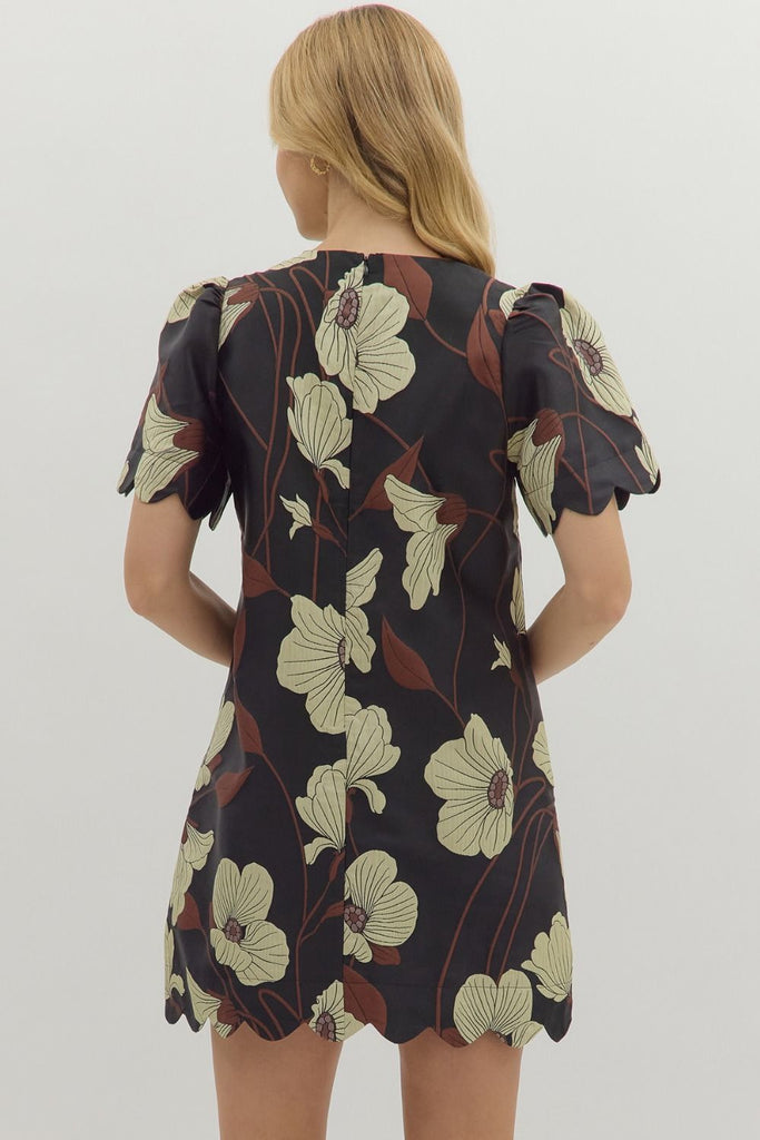 Spiced Petals Mini Dress