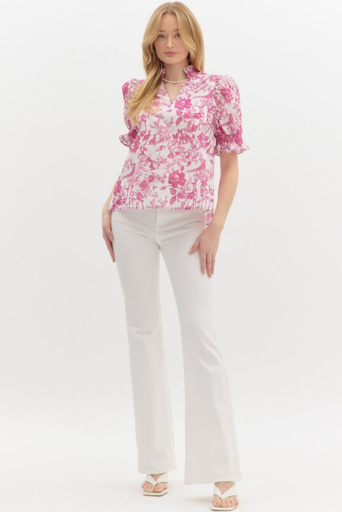 Pretty and pink tiole blouse