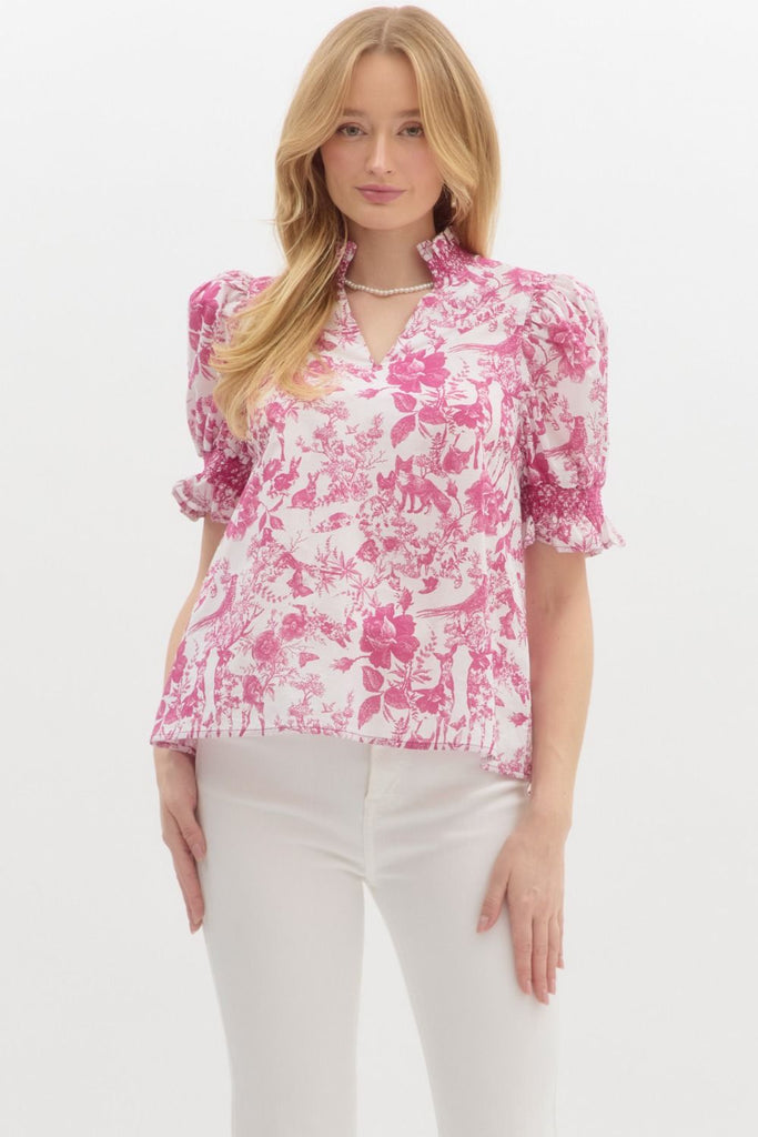 Pretty and pink tiole blouse