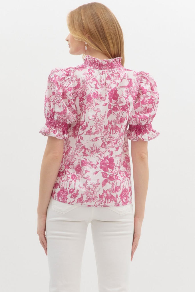 Pretty and pink tiole blouse