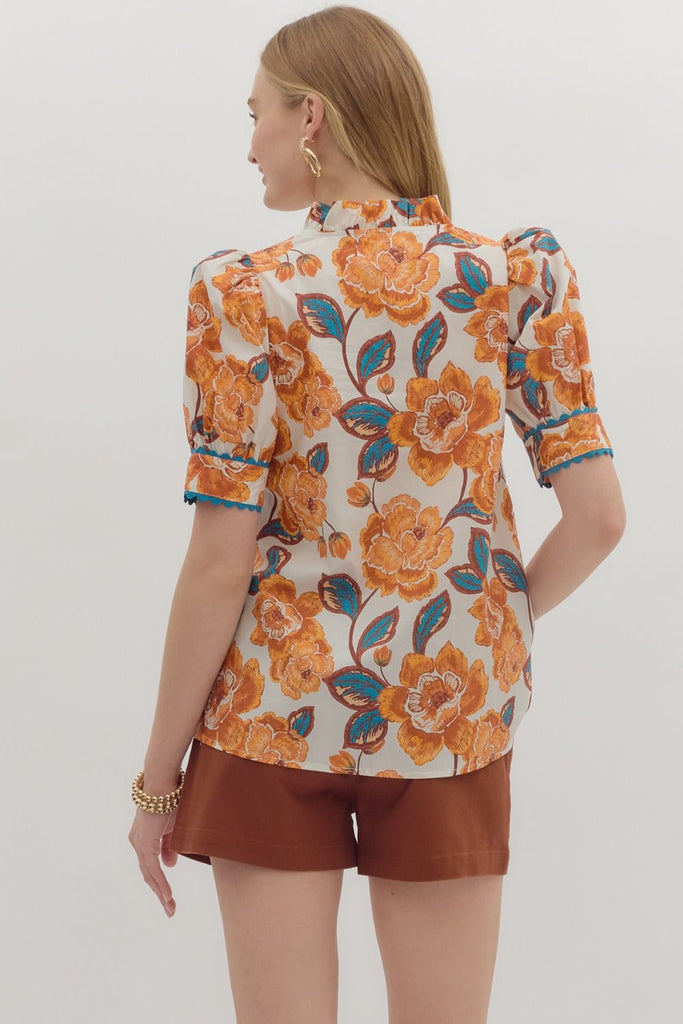 Crisp Blossom Blouse