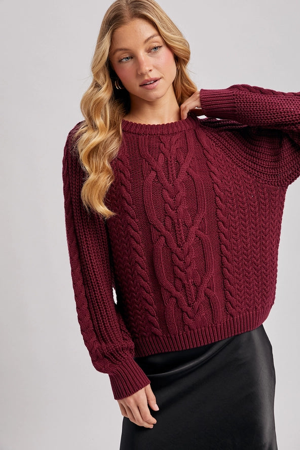 Harvest Berry Knit Pullover