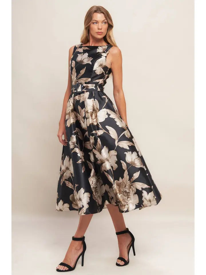 Midnight Magnolia Dress