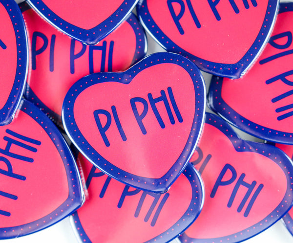 Pi Phi Heart Button