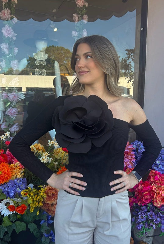 One Shoulder Couture Top