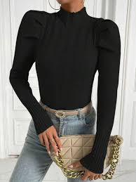 Ribbed To The Bone Sweater - Black