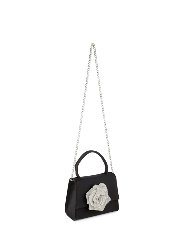 Crystal Rose Embellished Bag