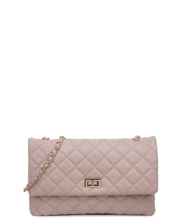 Leather quilted envelope cross best sale body bag