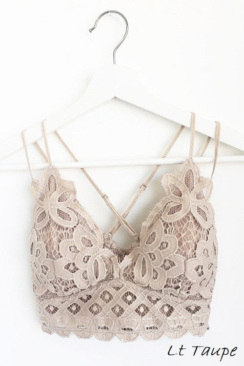Light Taupe Lace Bralette