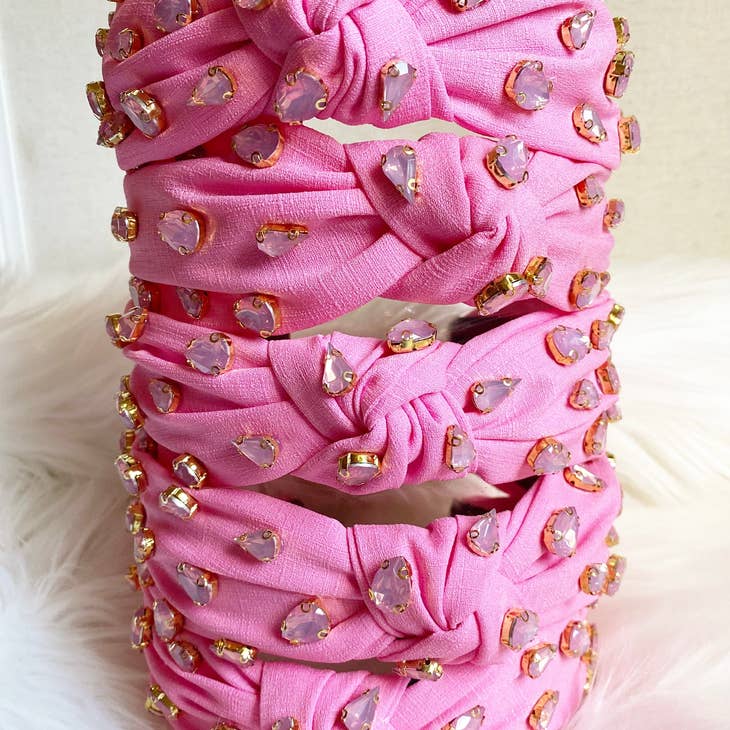 Jeweled Headband  - Pink