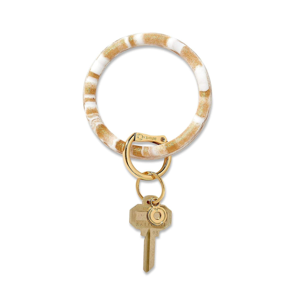 O-Venture Gold Rush Marble Silicone Key Ring
