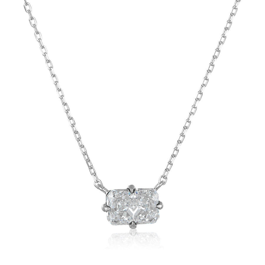 Thelma & Louise Necklace, Silver & White Diamondettes | Melinda Maria Jewelry